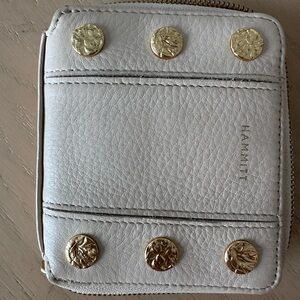 Hammitt light pink Wallet with Gold Accents